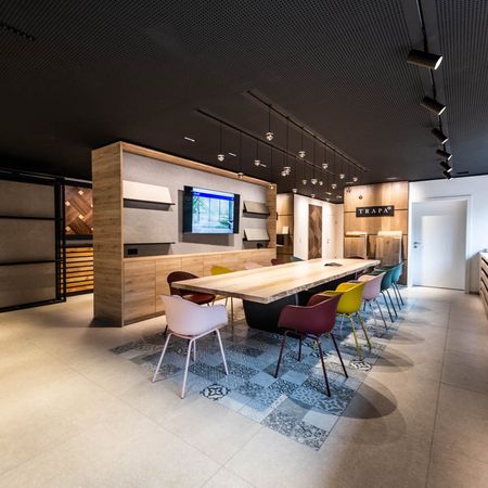 Showroom in Weyer - Saal für die digitalen Führungen